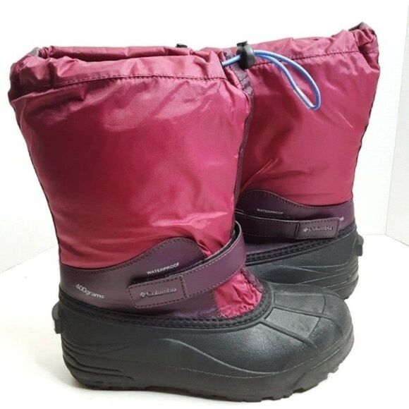 Columbia 400gr Big Girl 6 Red Purple Winter Boot - Picture 1 of 10